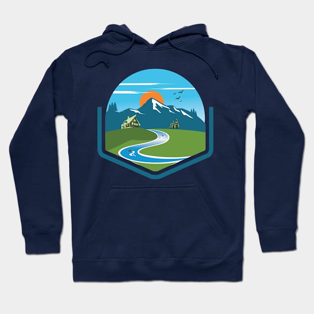 Mountains One Hoodie by Polahcrea